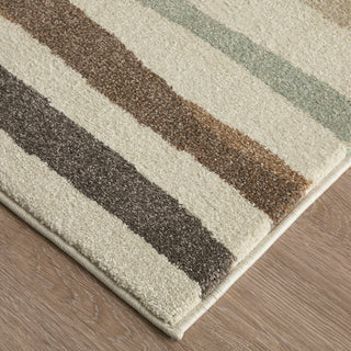 Eden Modern Abstract - Ivory/Brown/Blue