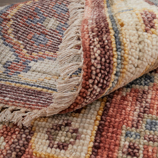 Fillmore Transitional Medallion - Red/Ivory/Gold