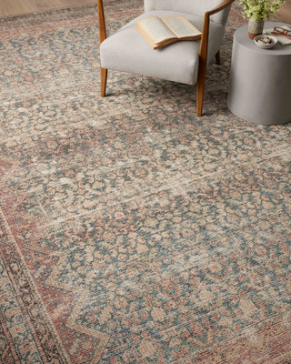 The Rug Corner Angela Rose x Loloi Angela Rose - Aubrey Ocean / Spice Area Rug  