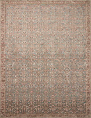 The Rug Corner Angela Rose x Loloi Aubrey Blue / Terracotta  
