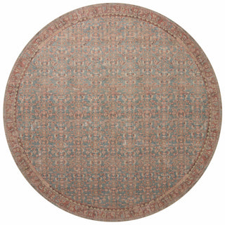 The Rug Corner Angela Rose x Loloi Aubrey Blue / Terracotta  