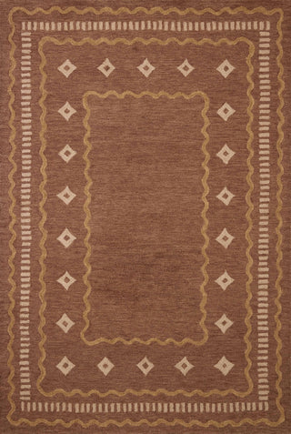 The Rug Corner Chris Loves Julia x Loloi Alfie Clay / Spice  