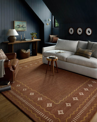 The Rug Corner Chris Loves Julia x Loloi Alfie Clay / Spice  
