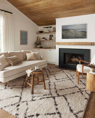The Rug Corner Angela Rose x Loloi Angela Rose - Amira Ivory / Bark Area Rug  
