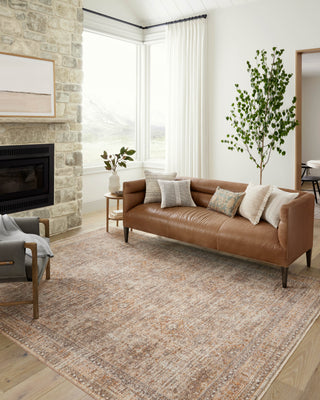 The Rug Corner Angela Rose x Loloi Angela Rose - Blake Oatmeal / Spice Area Rug  