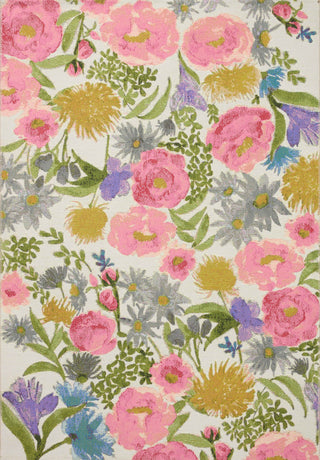 The Rug Corner Loloi II Botanical Ivory / Multi  