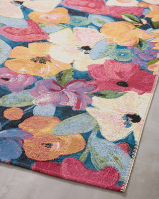 The Rug Corner Loloi II Botanical Navy / Multi  