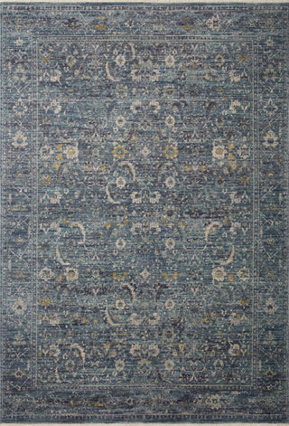 The Rug Corner Jean Stoffer x Loloi Jean Stoffer - Bradbury Ocean / Gold Area Rug  