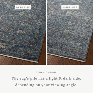 The Rug Corner Jean Stoffer x Loloi Jean Stoffer - Bradbury Ocean / Gold Area Rug  