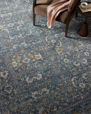 The Rug Corner Jean Stoffer x Loloi Jean Stoffer - Bradbury Ocean / Gold Area Rug  