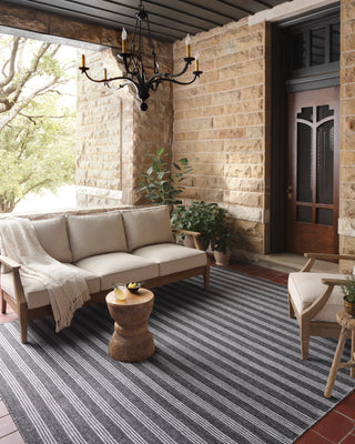 The Rug Corner Magnolia Home by Joanna Gaines x Loloi Charlie Charcoal / Grey  