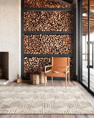 The Rug Corner Loloi Ehren Oatmeal / Ivory  