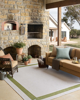 The Rug Corner Loloi II Easton Green / Ivory  