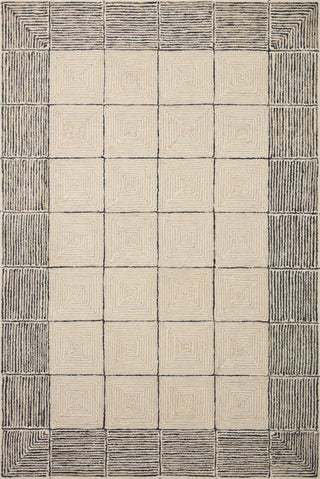 The Rug Corner Chris Loves Julia x Loloi Chris Loves Julia - Francis Cream / Black Area Rug  