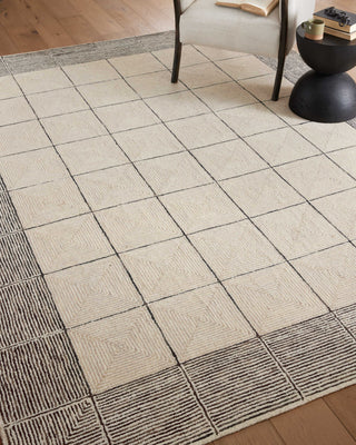 The Rug Corner Chris Loves Julia x Loloi Chris Loves Julia - Francis Cream / Black Area Rug  