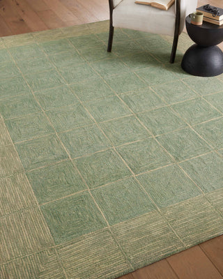 The Rug Corner Chris Loves Julia x Loloi Francis Green / Natural  
