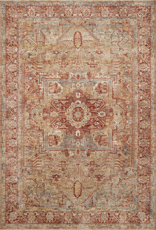 The Rug Corner Loloi Gaia Gold / Brick  