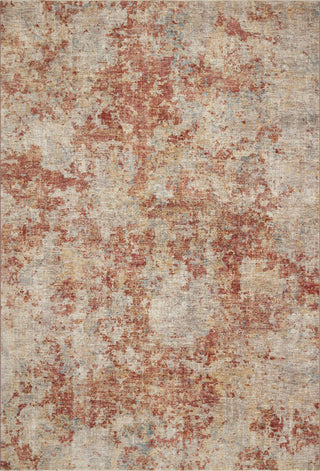 The Rug Corner Loloi Gaia Taupe / Brick  