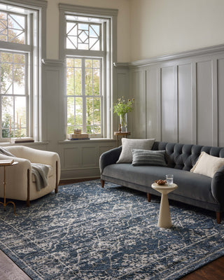 The Rug Corner Magnolia Home by Joanna Gaines x Loloi Gigi Navy / Stone  