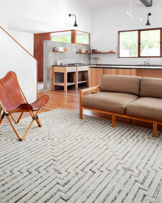 The Rug Corner Loloi II Hagen White / Sky  