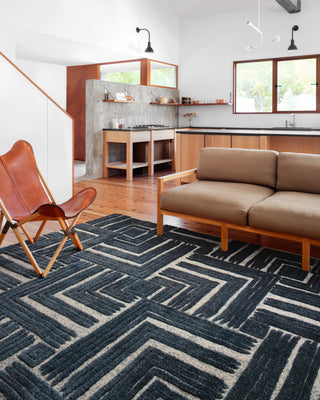 The Rug Corner Loloi II Hagen Blue / White  