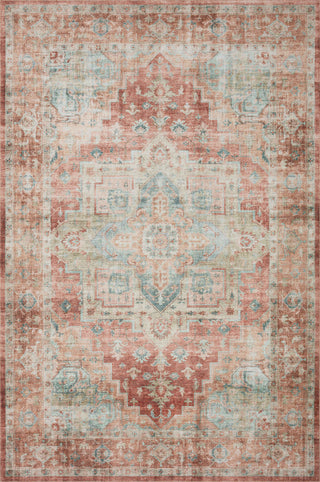 The Rug Corner Loloi II Heidi Terracotta / Aqua  