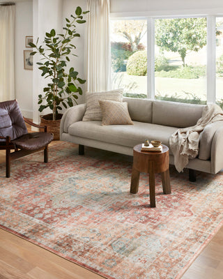 The Rug Corner Loloi II Heidi Terracotta / Aqua  