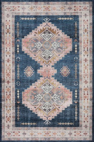 The Rug Corner Loloi II Heidi Denim / Blush  
