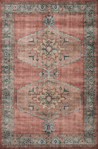 The Rug Corner Loloi II Heidi Spice / Aqua  