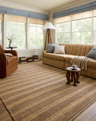 The Rug Corner Chris Loves Julia x Loloi Chris Loves Julia - Judy Natural / Chocolate Area Rug  