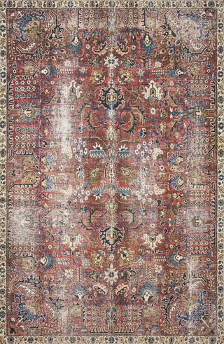 The Rug Corner Chris Loves Julia x Loloi Chris Loves Julia - Jules Merlot / Multi Area Rug  