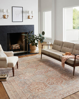 The Rug Corner Chris Loves Julia x Loloi Chris Loves Julia - Jules Tangerine / Mist Area Rug  