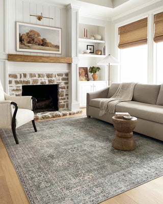 The Rug Corner Chris Loves Julia x Loloi Jules Emerald / Antique Ivory  