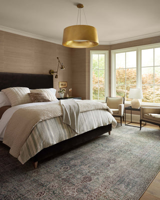 The Rug Corner Chris Loves Julia x Loloi Jules Emerald / Antique Ivory  