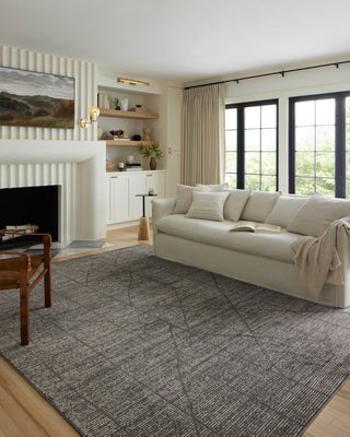 The Rug Corner Loloi II Kamala Charcoal / Ivory  
