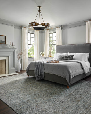 The Rug Corner Jean Stoffer x Loloi Jean Stoffer - Katherine Ocean / Gold Area Rug  