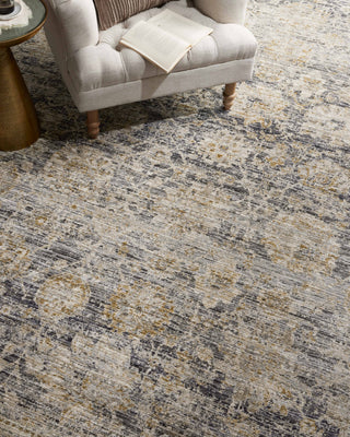 The Rug Corner Jean Stoffer x Loloi Katherine Charcoal / Gold  