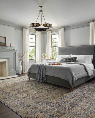 The Rug Corner Jean Stoffer x Loloi Katherine Charcoal / Gold  