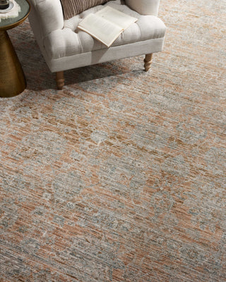 The Rug Corner Jean Stoffer x Loloi Jean Stoffer - Katherine Terracotta / Smoke Area Rug  