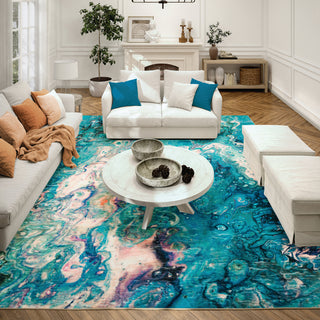 lifestyle The Rug Corner Dalyn Kikiamo KK4 Lagoon  Kikiamo KK4 Lagoon
