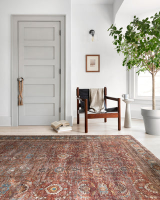 The Rug Corner Loloi II Layla Brick / Blue  