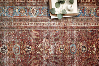 The Rug Corner Loloi II Layla Brick / Blue  