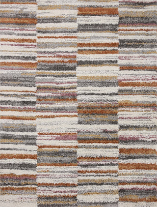 The Rug Corner Loloi Levitt Shag Ivory / Sunset  