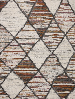 The Rug Corner Loloi Levitt Shag Ivory / Fiesta  