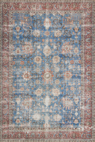 The Rug Corner Loloi II Loren Blue / Brick  