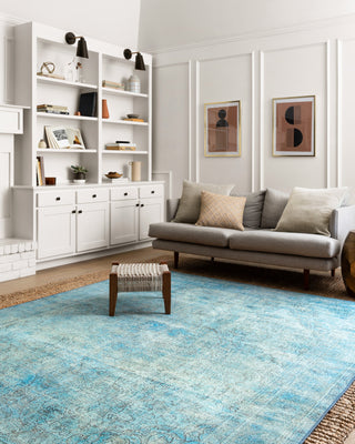 The Rug Corner Loloi II Loren Aqua  