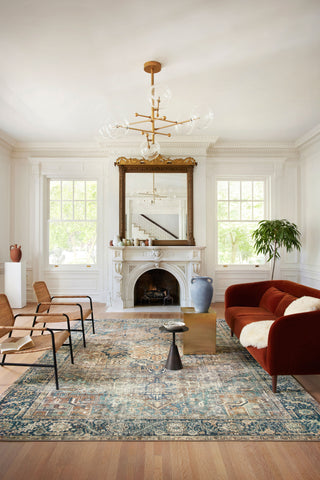 The Rug Corner Loloi II Margot Terracotta / Lagoon  