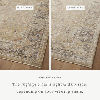 The Rug Corner Magnolia Home by Joanna Gaines x Loloi Millie Gold / Charcoal  