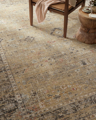 The Rug Corner Magnolia Home by Joanna Gaines x Loloi Millie Gold / Charcoal  