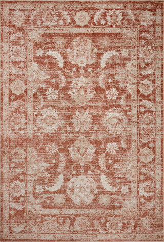 The Rug Corner Loloi II Odette Rust / Ivory  